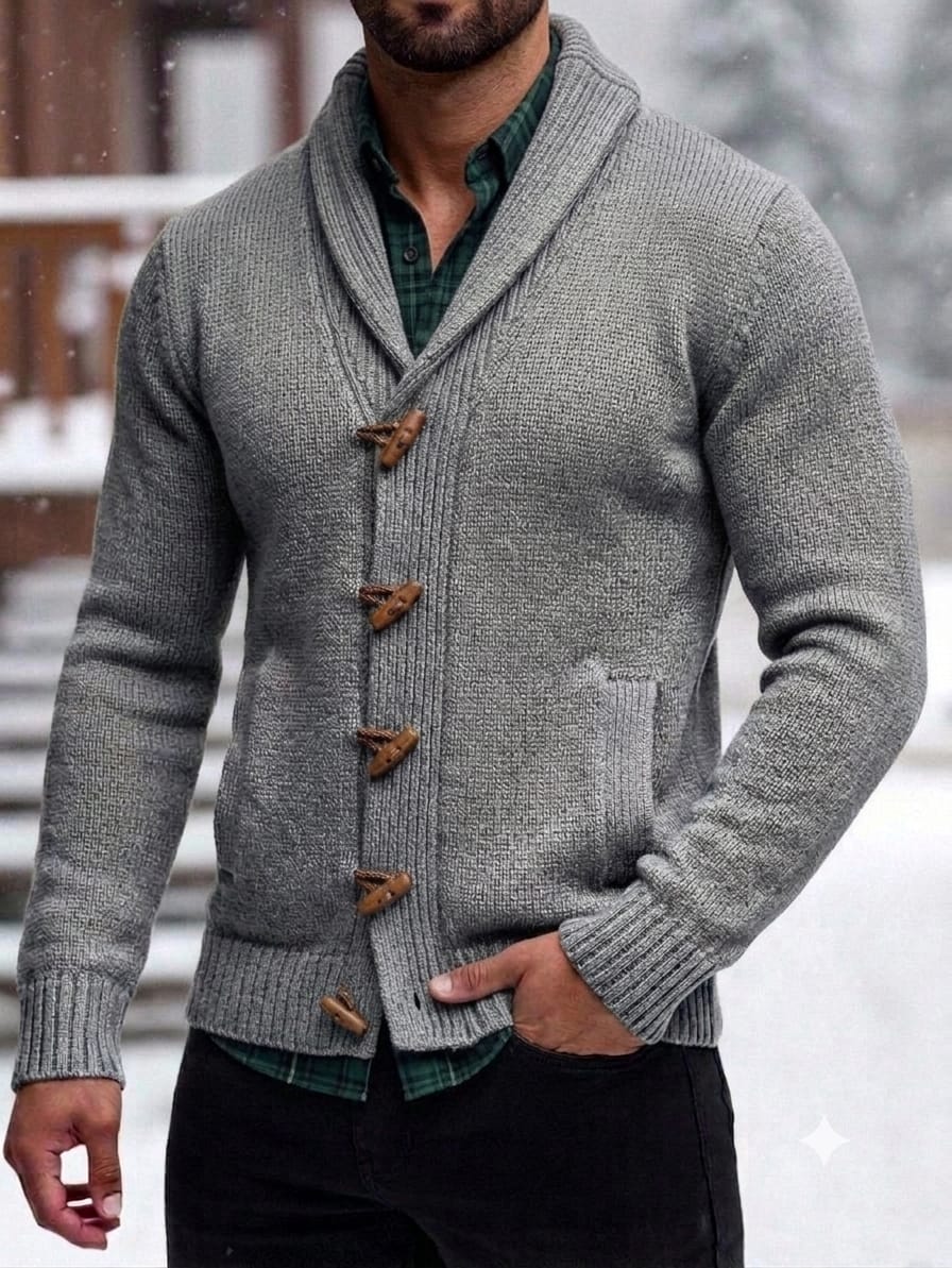 CARDIGAN DE ALPACA PARA HOMBRE