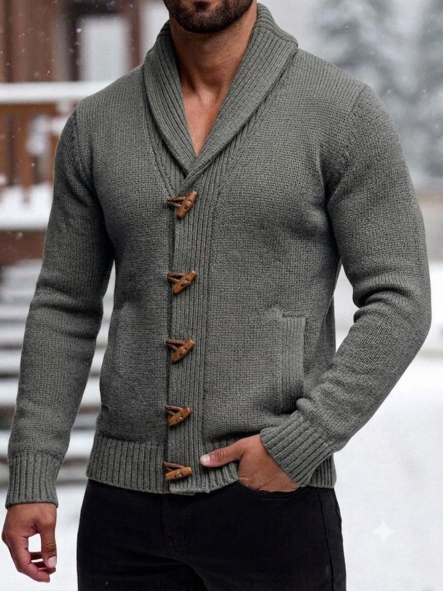 CARDIGAN DE ALPACA PARA HOMBRE