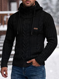 SUETER CAPUCHA TRENZA CUELLO ALTO HOMBRE