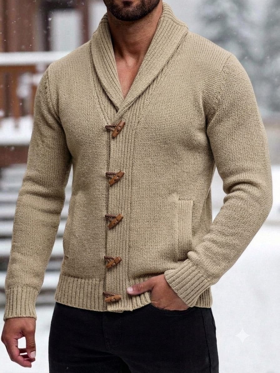 CARDIGAN DE ALPACA PARA HOMBRE