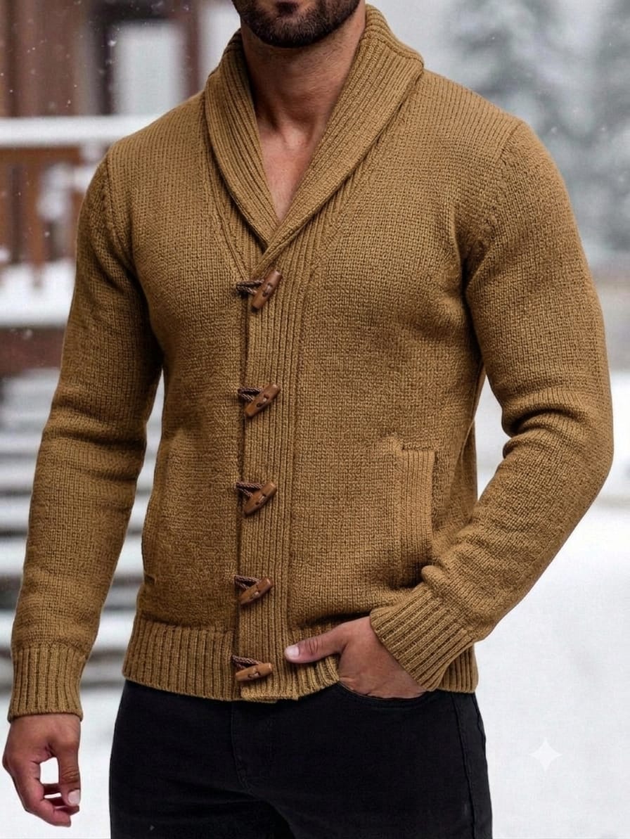 CARDIGAN DE ALPACA PARA HOMBRE