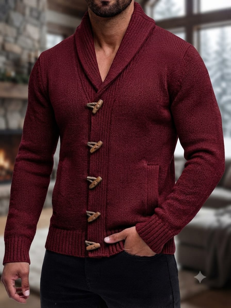 CARDIGAN DE ALPACA PARA HOMBRE